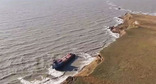 Место крушения танкера с мазутом в Керченском проливе. Фото: Министерство природных ресурсов и экологии РФ