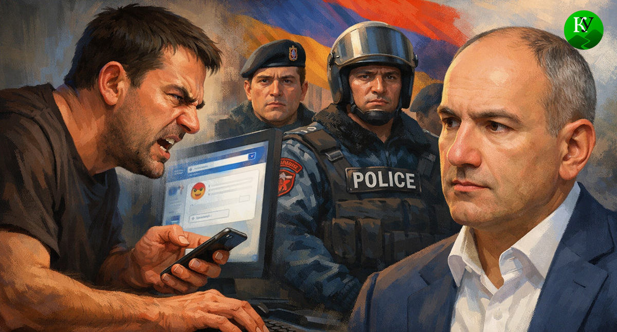 Комментатор и Пашинян. Иллюстрация создана «Кавказским узлом» с помощью ИИ в программе Copilot Комментатор и Пашинян. Иллюстрация создана «Кавказским узлом» с помощью ИИ в программе Copilot