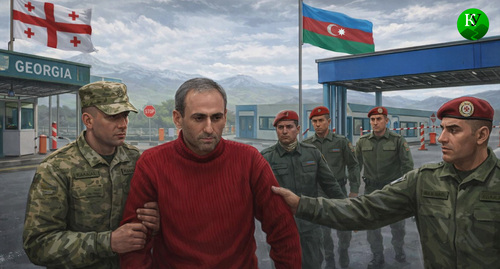 Афган Садыгов и пограничники. Иллюстрация создана «Кавказским узлом» с помощью ИИ в программе Copilot Афган Садыгов и пограничники. Иллюстрация создана «Кавказским узлом» с помощью ИИ в программе Copilot