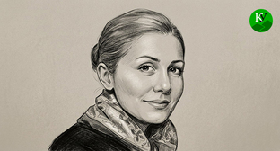 Самира Гасымлы. Иллюстрация создана "Кавказским узлом" при помощи ИИ в программе Copilot