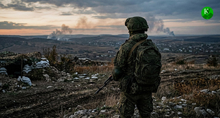 Военнослужащий. Иллюстрация создана "Кавказским узлом" при помощи ИИ в программе Copilot