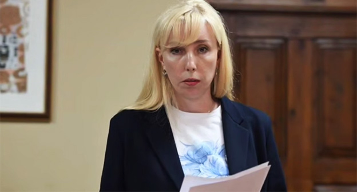 Анна Минькова. Скриншот видео https://t.me/opskuban/1582 Анна Минькова. Скриншот видео https://t.me/opskuban/1582
