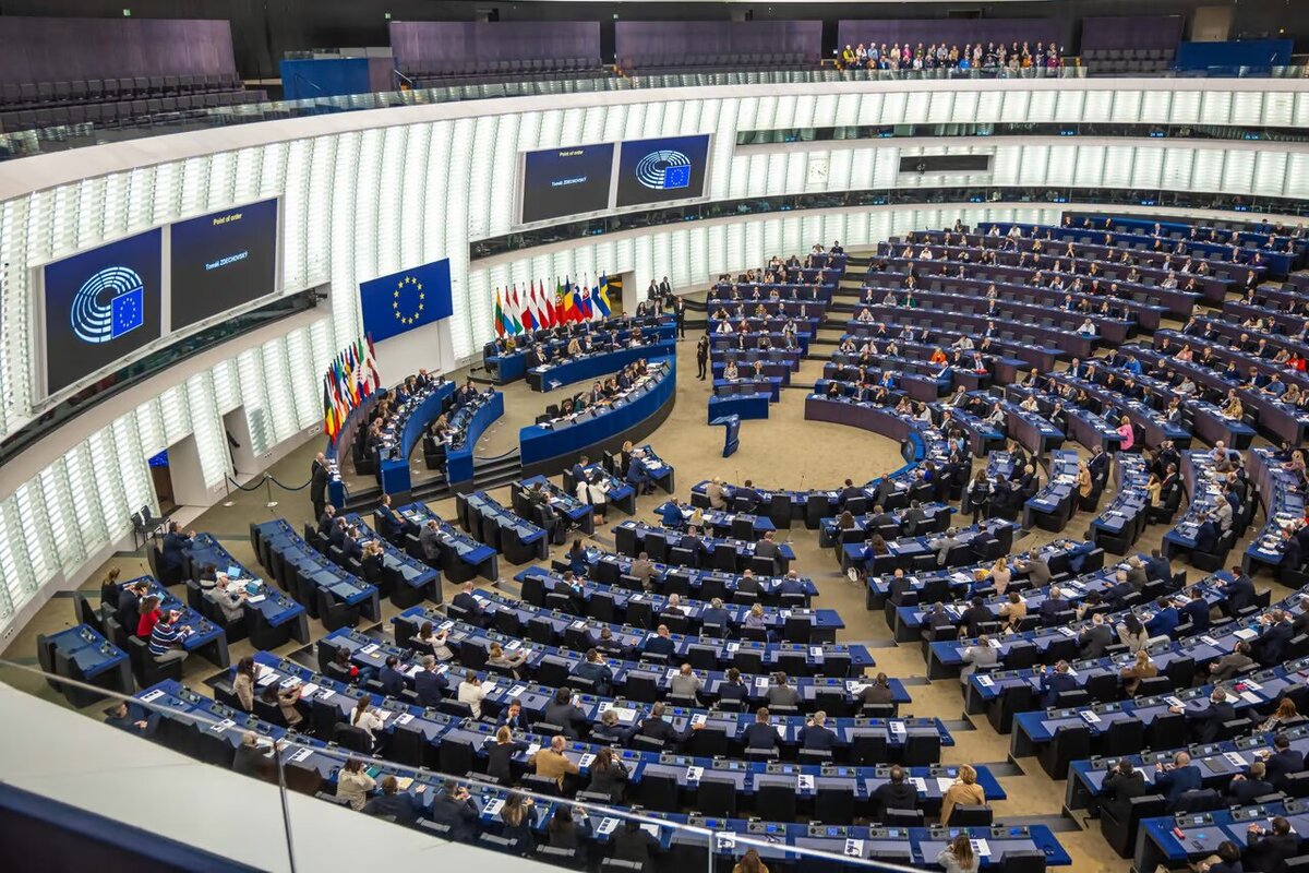 Кадр Европарламент отозвал аккредитацию у трех грузинских телеканалов. Фото: Publika.ge / https://publika.ge/ra-weria-saqartvelos-shesakheb-evroparlamentis-25-punqtian-rezoluciashi/