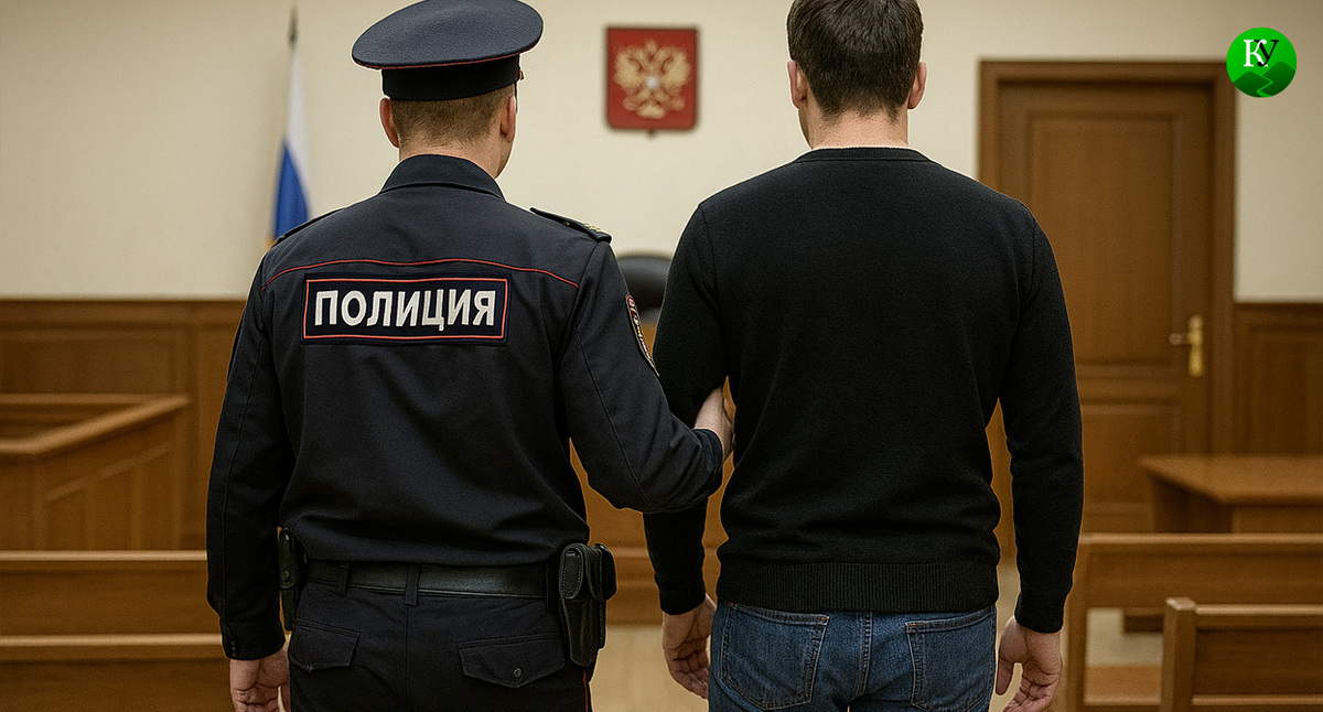 Силовик в суде. Иллюстрация создана «Кавказским узлом» с помощью ИИ в программе Copilot