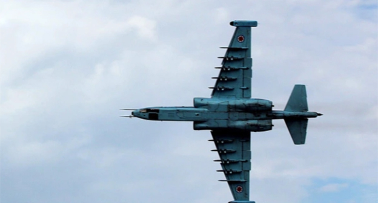 Самолет Су-25.Фото: usingeo / Facebook принадлежит компании Meta деятельность которой запрещена в России