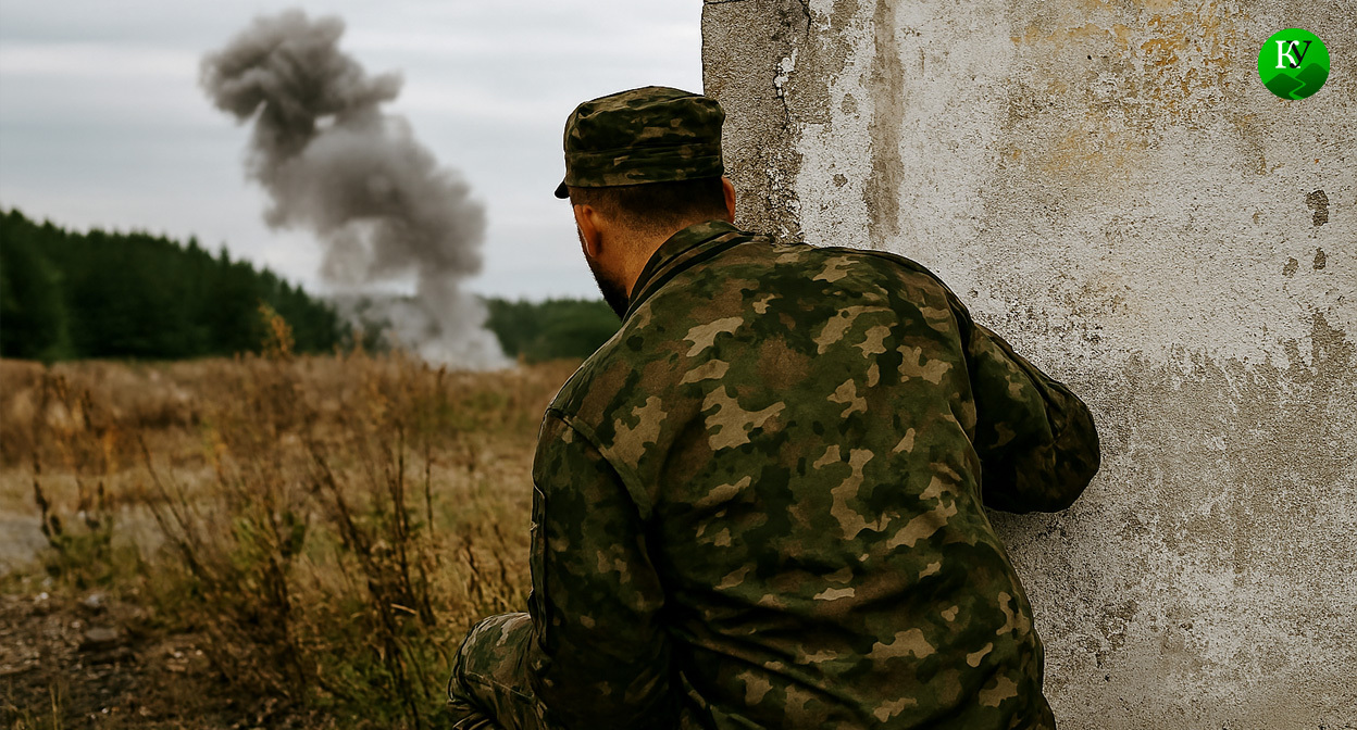 Военный на СВО. Иллюстрация создана «Кавказским узлом» с помощью ИИ в программе Copilot