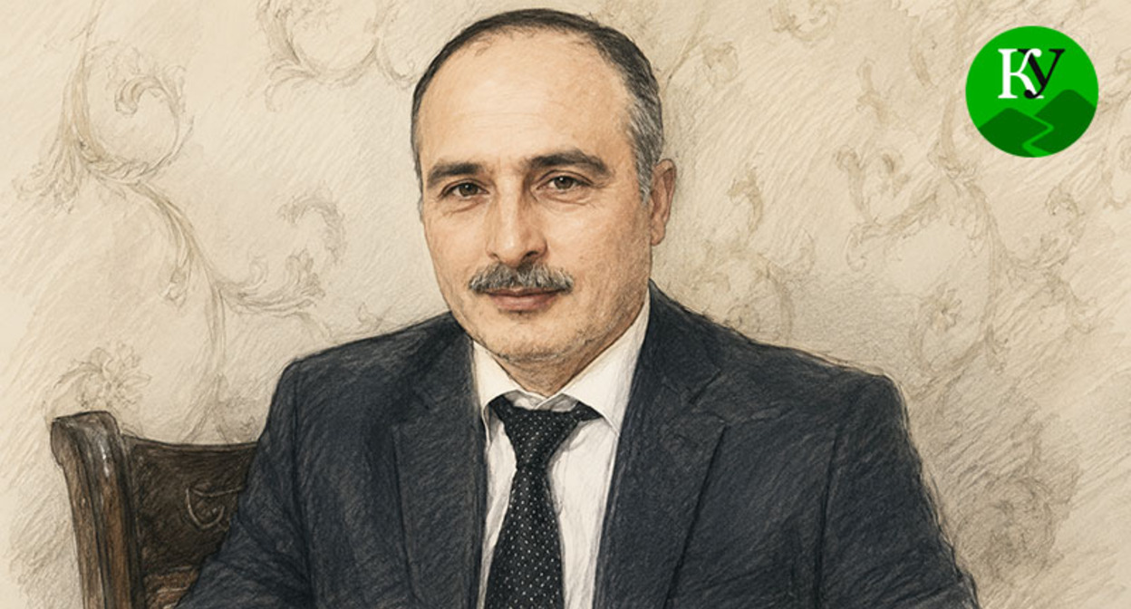 Вугар Мамедов. Иллюстрация создана "Кавказским узлом" при помощи ИИ в программе Copilot