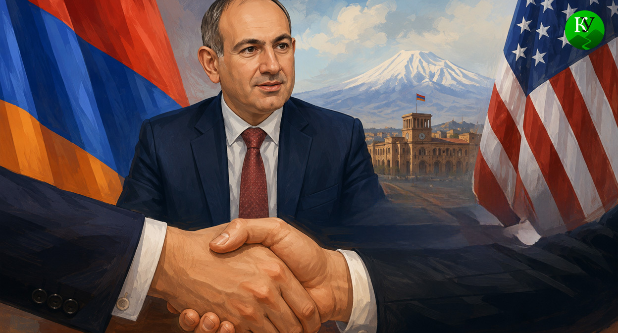 Никол Пашинян. Иллюстрация создана «Кавказским узлом» с помощью ИИ в программе Copilot
