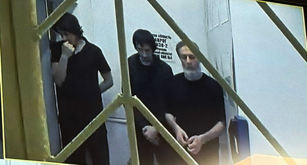 Кадр видеотрансляции во время суда. 4 сентября 2026 г. Скриншот видео Южный окружной военный суд