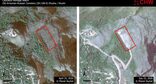 Сравнительное фото кладбища в апреле и июле 2026 года. Аккаунт Caucasus Heritage Watch в соцсети Facebook*
