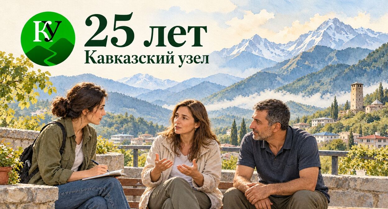 "Кавказскому узлу" - 25 лет. Иллюстрация создана "Кавказским узлом" при помощи ИИ в программе Copilot