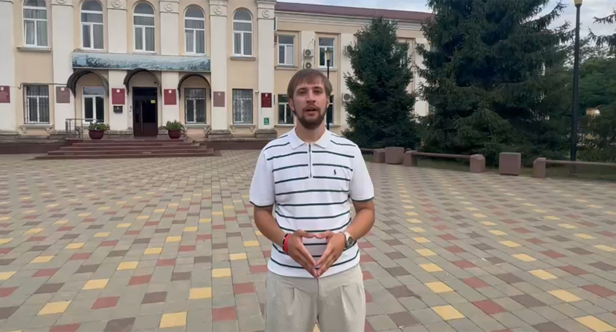 Владимир Козорог. Кадр из видео в телеграм-канале https://t.me/vova22kz