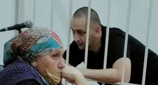 Саид-Магомед Омаров на заседании в Гудермесском городском суде. Фото Алены Садовской для "Кавказского узла"