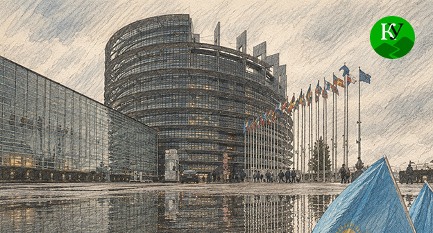 Европарламент. Иллюстрация создана "Кавказским узлом" при помощи ИИ в программе Copilot