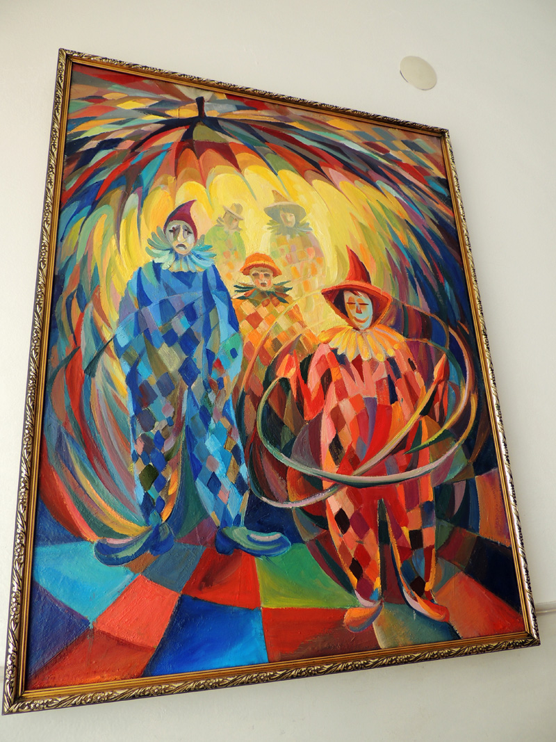 Картина из серии "Клоун". Картина из серии "Клоун".