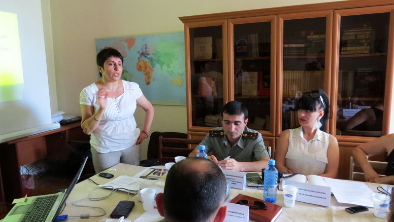 Секцию ведёт Этери Мусаелян, сотрудник информационного отдела.