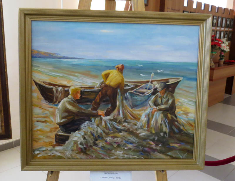 Работа Анны Гаража (Россия) Рыбаки. Даритель автор. Работа Анны Гаража (Россия) Рыбаки. Даритель автор.